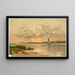 Sonnenuntergang Shinnecock Bay - Alfred Thompson Bricher — gerahmtes Bild an der Wand