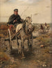 Spaziergang mit Kutsche - Alfred von Wierusz-Kowalski — Ansicht des Kunstwerks
