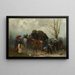 Reiseunfall - Alfred von Wierusz-Kowalski — gerahmtes Bild an der Wand