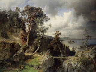Alfred Wahlberg - Swedish Landscape Motif from Kolmrden.webp