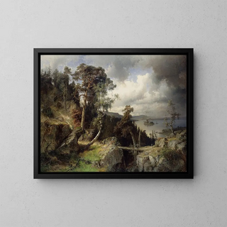 Alfred Wahlberg - Swedish Landscape Motif from Kolmrden.webp