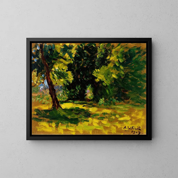 Büsche - Alfred William Finch — gerahmtes Bild an der Wand