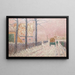 Le Faubourg sous la neige ou Szene in der Winterstraße - Alfred William Finch — gerahmtes Bild an der Wand