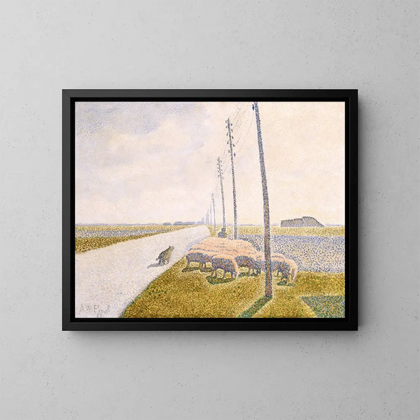 Die Straße nach Nieuport - Alfred William Finch — gerahmtes Bild an der Wand