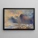 Der Snowdon-Berg durchziehende Wolken - Alfred William Hunt — gerahmtes Bild an der Wand