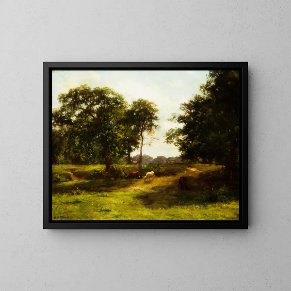 Landschaft - Alfred Wordsworth Thompson — gerahmtes Bild an der Wand