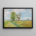 Frühlingslandschaft mit Bach - Alfred Zoff — gerahmtes Bild an der Wand