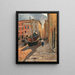 Ein Hafen an der Riviera - Alfred Zoff — gerahmtes Bild an der Wand