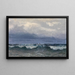 Wellenmeere mit Segelschiffen - Alfred Zoff — gerahmtes Bild an der Wand
