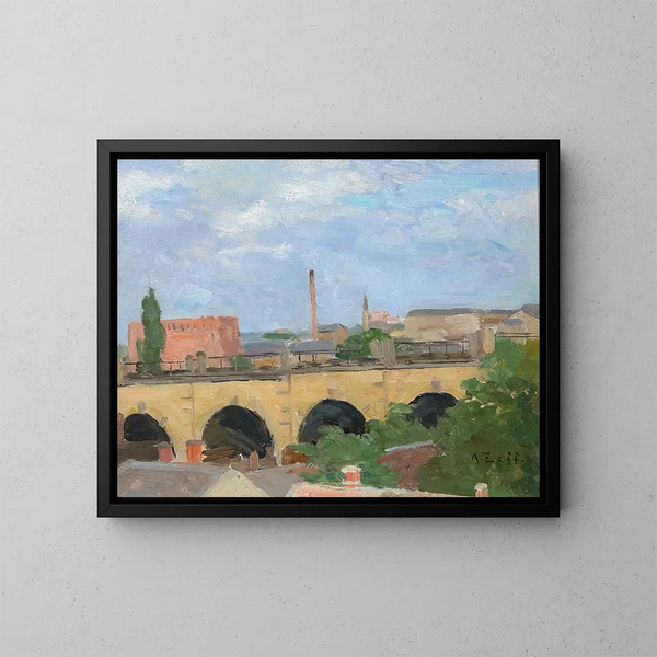 an der ligurischen Küste - Alfred Zoff — gerahmtes Bild an der Wand