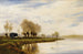 eines nebligen Morgens, der Schleppweg bei Shepperton - Alfred de Bréanski — Ansicht des Kunstwerks