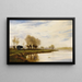 eines nebligen Morgens, der Schleppweg bei Shepperton - Alfred de Bréanski — gerahmtes Bild an der Wand