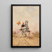 La Course de sulky - Alfredo Tominz — gerahmtes Bild an der Wand