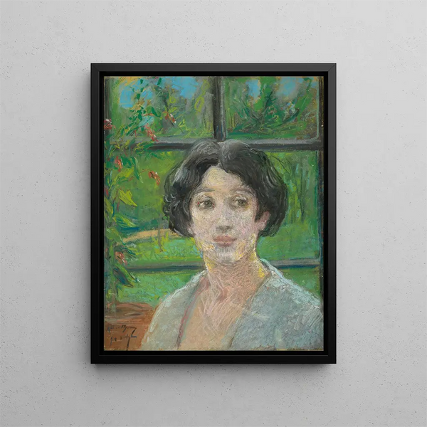 Fenster des Gartens - Alice Pike Barney — gerahmtes Bild an der Wand