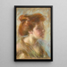 Junge Frau mit Titien-Haaren - Alice Pike Barney — gerahmtes Bild an der Wand