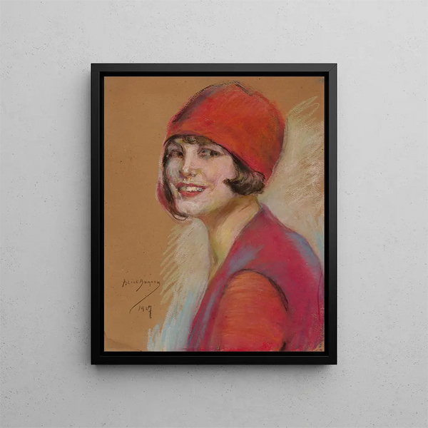 Hollywood - Alice Pike Barney — gerahmtes Bild an der Wand