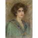 Reproduktion des Gemäldes Laura in grüner Cape - Alice Pike Barney