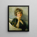 Selbstporträt in Ruhe - Alice Pike Barney — gerahmtes Bild an der Wand
