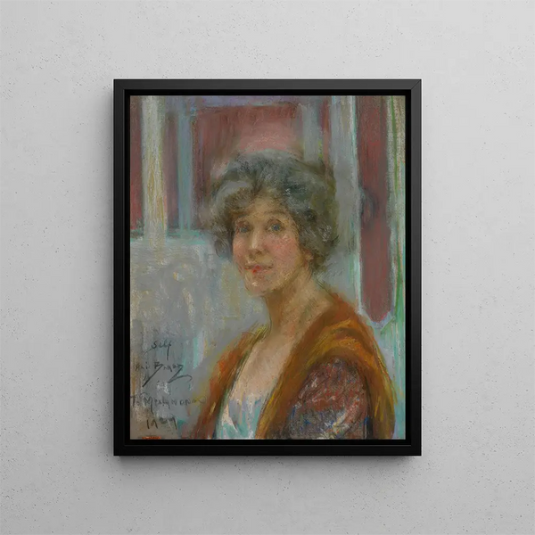 Selbstporträt von 1924 - Alice Pike Barney — gerahmtes Bild an der Wand