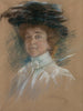 Selbstporträt mit Hut und Schleier - Alice Pike Barney — Ansicht des Kunstwerks
