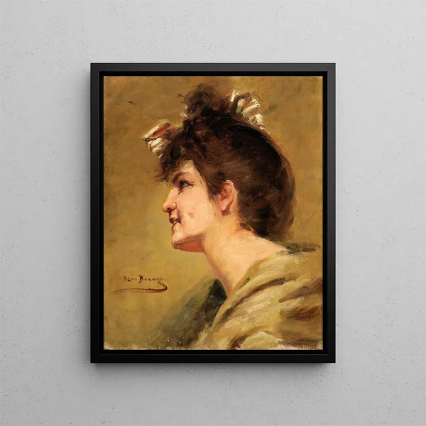 La Fossette - Alice Pike Barney — gerahmtes Bild an der Wand