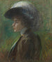 Der Federhut - Alice Pike Barney — Ansicht des Kunstwerks