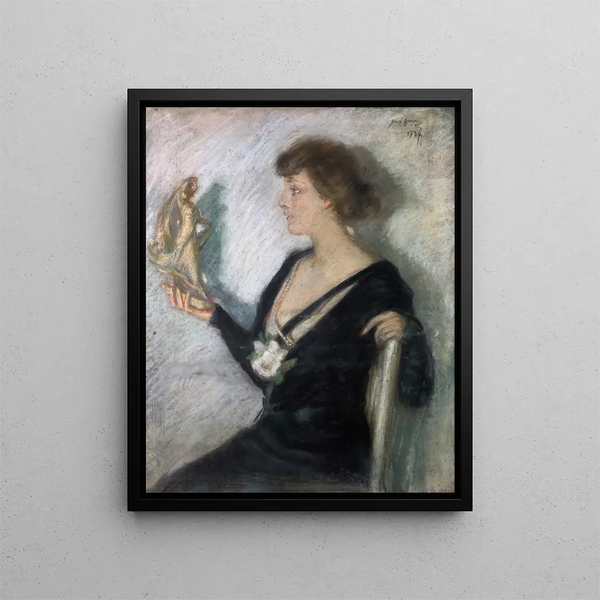Die Figur von Tanagra - Alice Pike Barney — gerahmtes Bild an der Wand