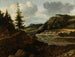 Ein Flusslandschaft mit Bergen und Reisenden - Allaert van Everdingen — Ansicht des Kunstwerks