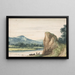 Landschaft - Allaert van Everdingen — gerahmtes Bild an der Wand
