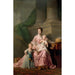 Reproduktion des Gemäldes Die Königin Charlotte mit ihren beiden ältesten Söhnen - Allan Ramsay