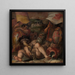 Allegorie des Colle Val d'Elsa und San Gimignano - Giorgio Vasari — gerahmtes Bild an der Wand