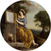Allegorie der wissenschaftlichen Erfahrung oder allegorische Figur der Geometrie - Laurent de la Hyre — in einem Innenraum präsentiert