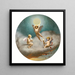 Allegorie der Nacht - Jean-Lon Gérôme — gerahmtes Bild an der Wand
