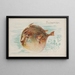 Fisch-Globus - Allen Ginter — gerahmtes Bild an der Wand