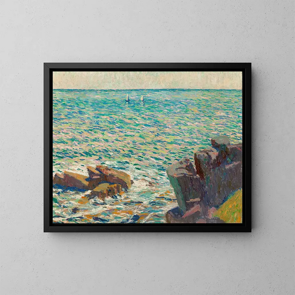 Zwei Boote - Allen Tucker — gerahmtes Bild an der Wand
