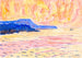 Aquarell Nr. 6 Côte bleue - Allen Tucker — Ansicht des Kunstwerks