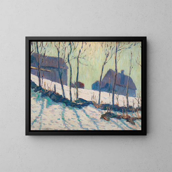 Winterlandschaft - Allen Tucker — gerahmtes Bild an der Wand
