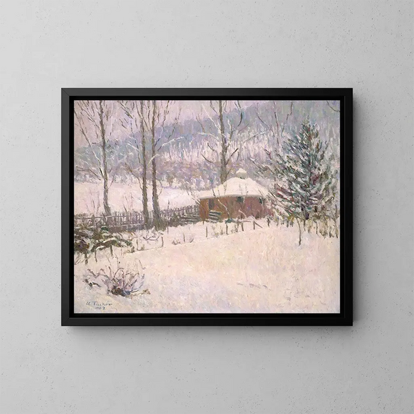 Winter in Portland - Allen Tucker — gerahmtes Bild an der Wand