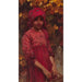 Reproduktion des Gemäldes Ein Mädchen mit Herbstblättern - Alois Hans Schram