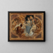 Skizze der allegorischen Deckenmalerei - Alois Hans Schram — gerahmtes Bild an der Wand
