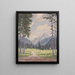 Almlandschaft - Alois Hernick — gerahmtes Bild an der Wand