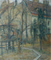 Vue d'une sombre journée d'hiver depuis la fenêtre de mon studio - Alois Hnisch — Ansicht des Kunstwerks
