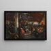 Abschied der Freiwilligen von 1848 am alten Südbahnhof - Alois Schönn — gerahmtes Bild an der Wand