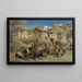 Markt in Sarajevo - Alois Schönn — gerahmtes Bild an der Wand