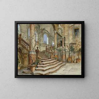 Alois Schnn - Marmortreppe im Palazzo Bonagia in Palermo.webp