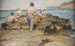 Jungen an einem felsigen Strand - Alphons Hollaender — Ansicht des Kunstwerks