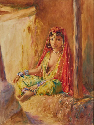 Alphonse Birck - Ouled Nal au voile rouge.webp
