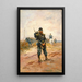 Ein Soldat - Alphonse Marie de Neuville — gerahmtes Bild an der Wand
