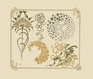 Alphonse Mucha - Abstract design based on stars circles leaves.webp