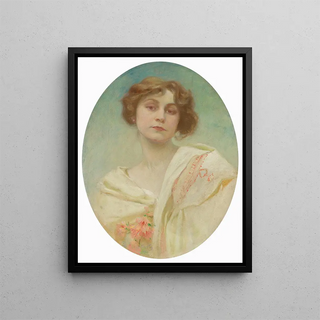 Alphonse Mucha - Portrait of a young woman in folk costume.webp